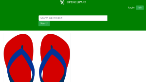 openclipart圖庫：Flipflops 03縮圖