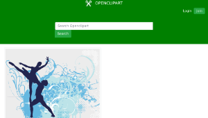 openclipart圖庫：Decorative Ballet Montage縮圖