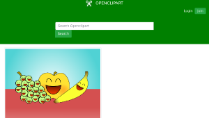 openclipart圖庫：happy fruits縮圖