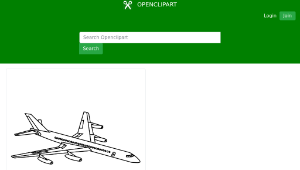 openclipart圖庫：Jet Liner縮圖