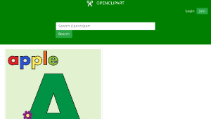 openclipart圖庫：Apple Alphabet A