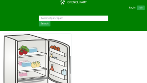 openclipart圖庫：Refrigerator縮圖