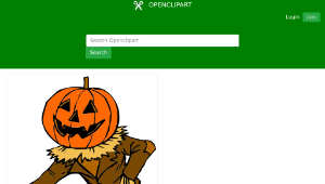 openclipart圖庫：Jack-'O-Lantern Costume-資源代表圖