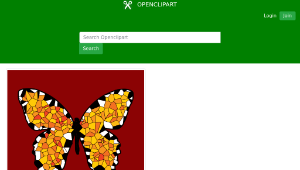 openclipart圖庫：Voronoi Butterfly-資源代表圖