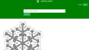 openclipart圖庫：Snowflake