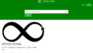 openclipart圖庫：Infinity Arrow