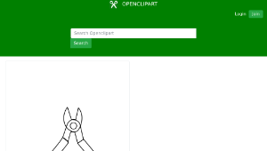 openclipart圖庫：tool wire cutter drawing coloring