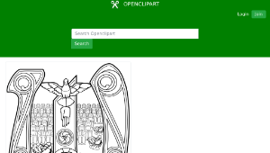 openclipart圖庫：Christ with a Fish and Bread Symbol