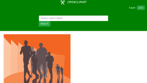 openclipart圖庫：running men縮圖