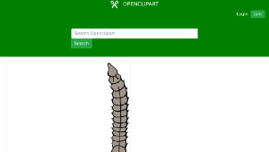 openclipart圖庫：earthworm縮圖