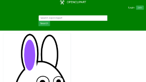 openclipart圖庫：Spring Bunny 2縮圖