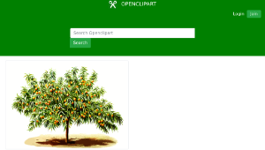 openclipart圖庫：Peach tree縮圖