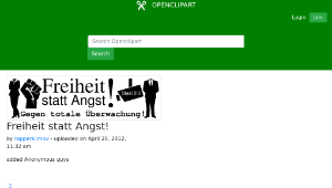 openclipart圖庫：Freiheit statt Angst!-資源代表圖