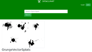 openclipart圖庫：GrungeVectorSplats縮圖