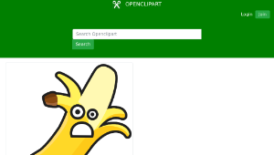 openclipart圖庫：Sad Banana縮圖