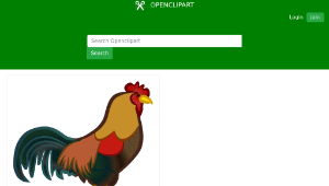 openclipart圖庫：cock - colured縮圖