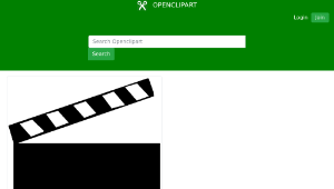 openclipart圖庫：Clapper Board縮圖