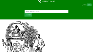 openclipart圖庫：drinking from the cask縮圖