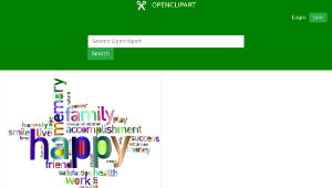 openclipart圖庫：Prismatic Happy Family Word Cloud 4 No Background-資源代表圖