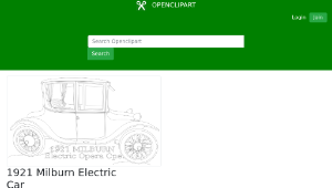 openclipart圖庫：1921 Milburn Electric Car-資源代表圖