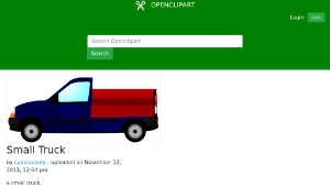 openclipart圖庫：Small Truck-資源代表圖