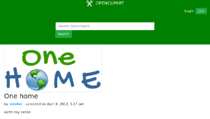 openclipart圖庫：One home-資源代表圖