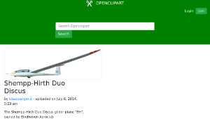 openclipart圖庫：Shempp-Hirth Duo Discus-資源代表圖