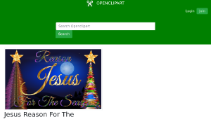 openclipart圖庫：Jesus Reason For The Season-資源代表圖