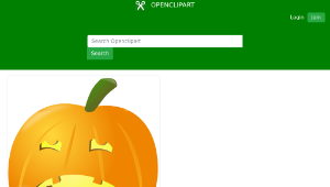 openclipart圖庫：Sad pumpkin