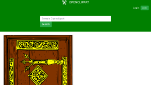 openclipart圖庫：ossidiana ancient door縮圖