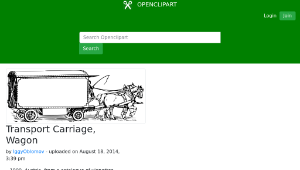 openclipart圖庫：Transport Carriage, Wagon縮圖