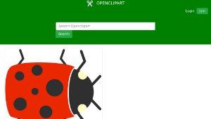 openclipart圖庫：Simple Cartoon Ladybug-資源代表圖