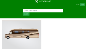 openclipart圖庫：Class C Diesel Motorhome縮圖