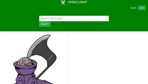 openclipart圖庫：Exposed Brain Zombie