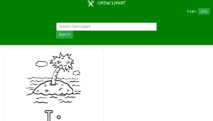 openclipart圖庫：letra I de isla縮圖