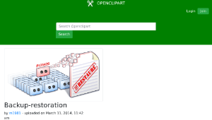 openclipart圖庫：Backup-restoration縮圖