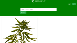 openclipart圖庫：Cannabis (detailed) 縮圖