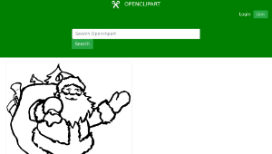 openclipart圖庫：Simple Santa-資源代表圖