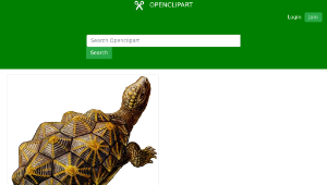 openclipart圖庫：Prehistoric Turtle 3縮圖
