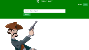 openclipart圖庫：Cartoon Cowboy縮圖