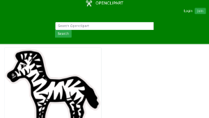 openclipart圖庫：Zebra-資源代表圖