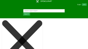 openclipart圖庫：close icon black 2-資源代表圖