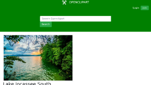 openclipart圖庫：Lake Jocassee South Carolina縮圖