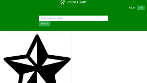 openclipart圖庫：Star Pictogram-資源代表圖
