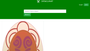 openclipart圖庫：Pysanka Egg (2) / ÐŸÐ¸ÑÐ°Ð½ÐºÐ°縮圖