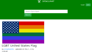 openclipart圖庫：LGBT United States Flag縮圖