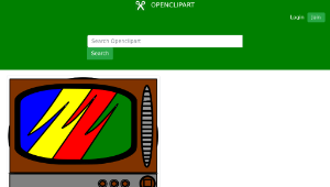openclipart圖庫：Broken TV-資源代表圖