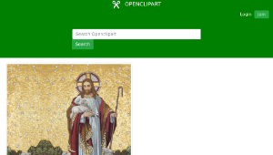openclipart圖庫：Jesus As The Good Sheperd -資源代表圖