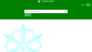 openclipart圖庫：Snowflake 3縮圖