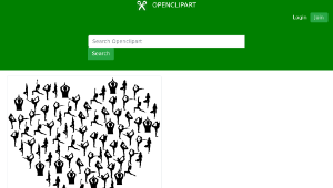 openclipart圖庫：Yoga Heart縮圖